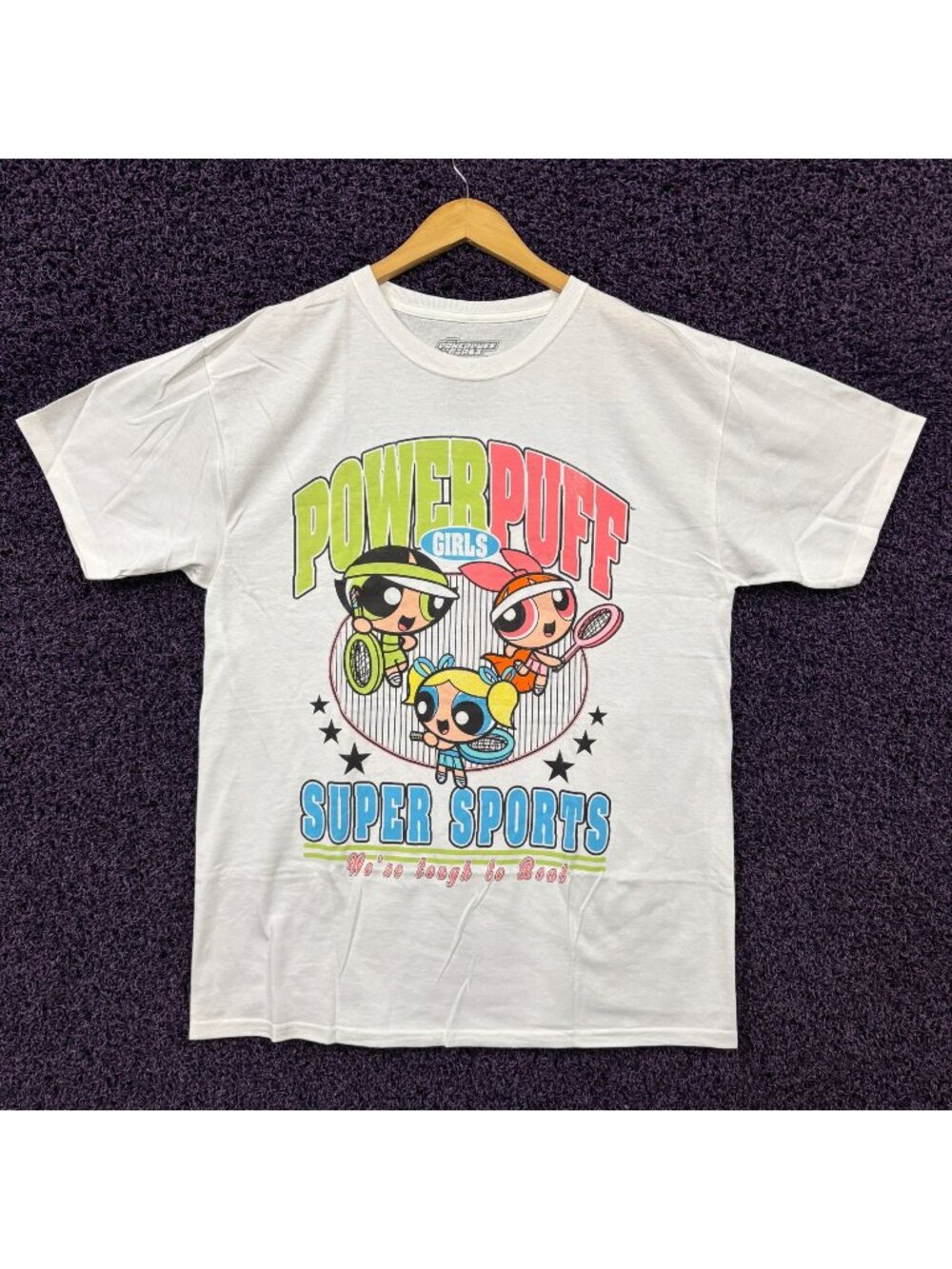 The Power Puff Girls Super Sports Cartoon Network T-Shirt L